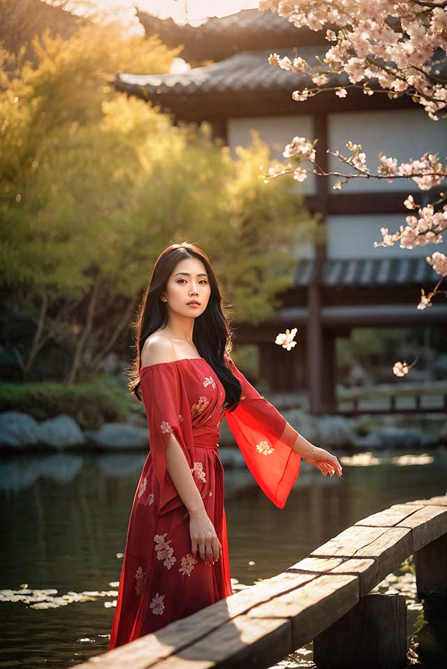 Yuki, the Cherry Blossom Dream, Kyoto, Japan