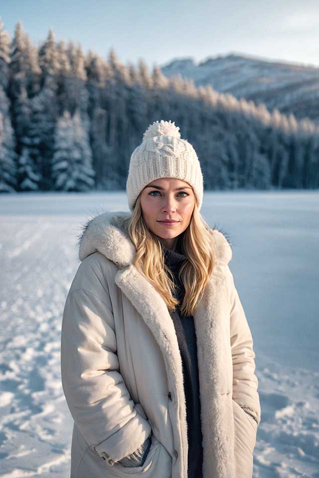 Ingrid, the Frozen North, Swedish Lapland, Sweden