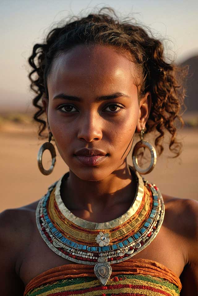 Amara, the Desert Queen, Danakil Depression, Ethiopia